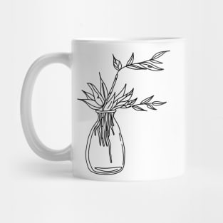 Simple plants in a pot Mug